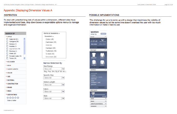 Competitive teardown of Endeca-driven guided-nav patterns across retail sites